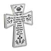 Baptism Cross, Can Hang or Stand