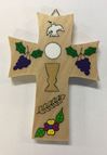 First Communion 5" Wood Wall Cross from El Salvador