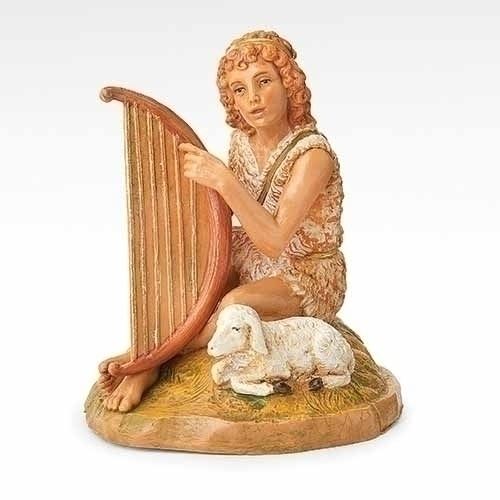 5" Fontanini Azarel, Shepherd with Harp *2022LIMITED EDITION FIGURE*
