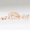 5" Fontanini Pig Family Figurines