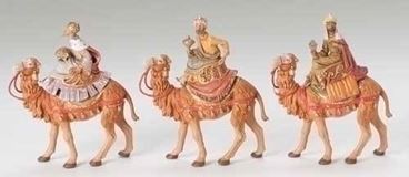5" Scale Fontanini Kings on Camels Figures