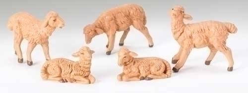 5" Scale Fontanini Sheep Set Figures
