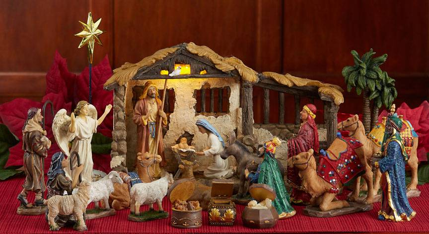 5 Scale Full 23pc First Christmas Gifts Nativity Set