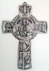 St. Jude Pewter Wall Cross