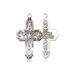 5 Way Sterling Silver Cross on an 18" Chain - 125268