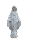 60 inch White Marble Our Lady of Grace Statue