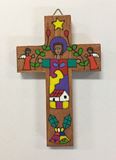 5" Wood Wall Cross from El Salvador