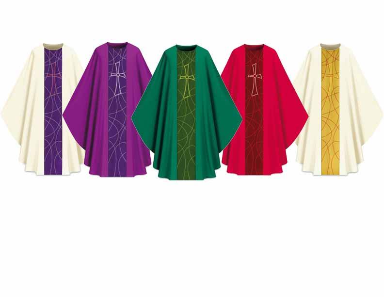 5230 Gothic Chasuble in Dupion Fabric