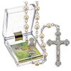 White Imitation Pearl 5mm First Communion Rosary