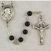 Black Celtic Irish 5mm Rosary