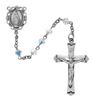 5mm Swarovski Crystal Rosary with Sterling Silver Crucifix and Center, Gift Boxed