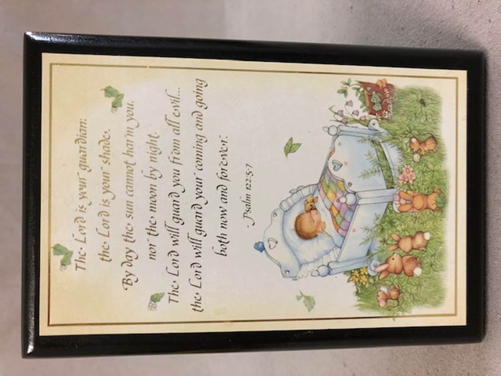 6.5" Psalm 122:5-7 Baby Wall Plaque | CATHOLIC CLOSEOUT
