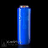 6 Day Dark Blue Bottlelight Glass Candle, Case of 12