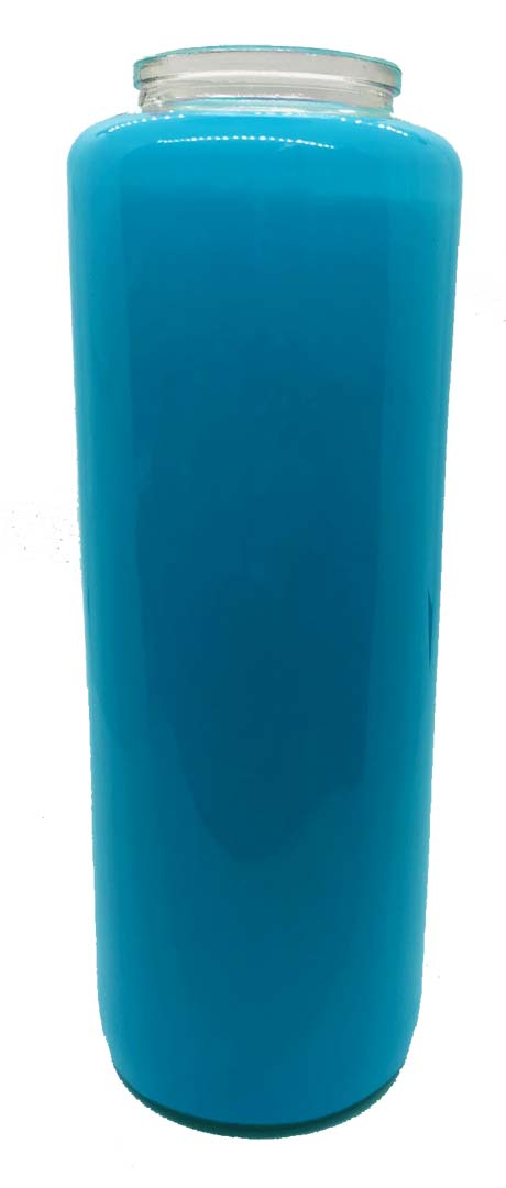6 Day Frost Marian Blue Bottlelight Glass Candle, Case of 12