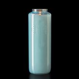  6 Day Light Blue Bottlelight Glass Candle