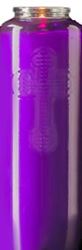 6 Day Purple Bottlelight Glass Candle, Case of 12