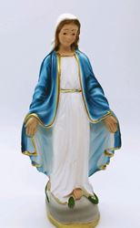 6" Our Lady Of Grace Statue Plaster, Made In Italy