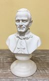 6" Pope John Paul II Alabaster Resin Bust from Italy