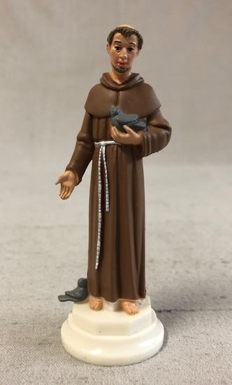 plastic st francis statue