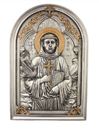 St. Francis 9" Wall Plaque, Lightly Painted Cold Cast Bronze