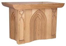 635 Altar Table altar, furniture, communion table, church goods, church furniture, wood table, wood altar, wood finishes, woerner, 635