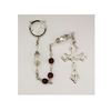 Red Cap Crystal Rosary