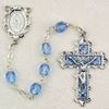 Light Blue 6mm Zircon Rosary