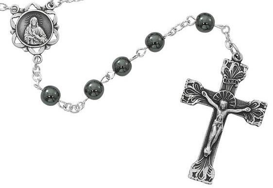 6mm Genuine Hematite Rosary