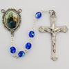 St. Anne 6mm Blue Rosary with St. Anne Centerpiece