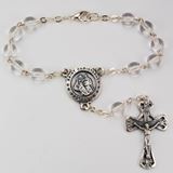 6mm Crystal St. Christopher Auto Rosary