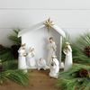 6pc Nativity Set with Stable