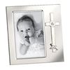Baptism Frame with Cross and Lamb, Holds 4x6 Photo