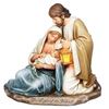 Holy Family 7.25" Figurine with Lit Lantern 
