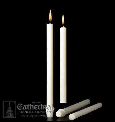 7/8" x 23-1/4" Beeswax Altar Candles