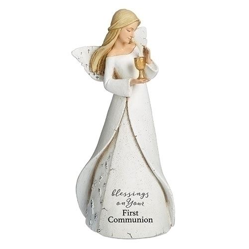 7" Blessings on Your First Communion Angel Figurine