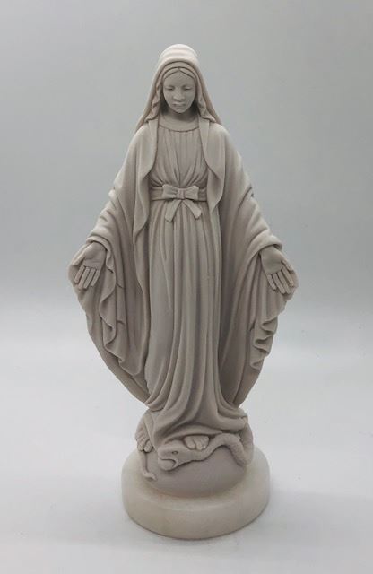 7" Our Lady of Grace Alabaster Statue from Italy