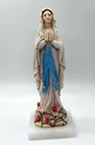 7" Our Lady of Lourdes Alabaster Statue from Italy