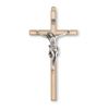 Gold 7" Wall Cross with Genuine Pewter Corpus