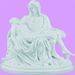 7" Plastic Pieta Statue