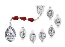Our Lady of Sorrows - 7 Sorrows Chaplet With Red Teardrop Beads