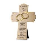 7" Standing Cross Joined in Love
