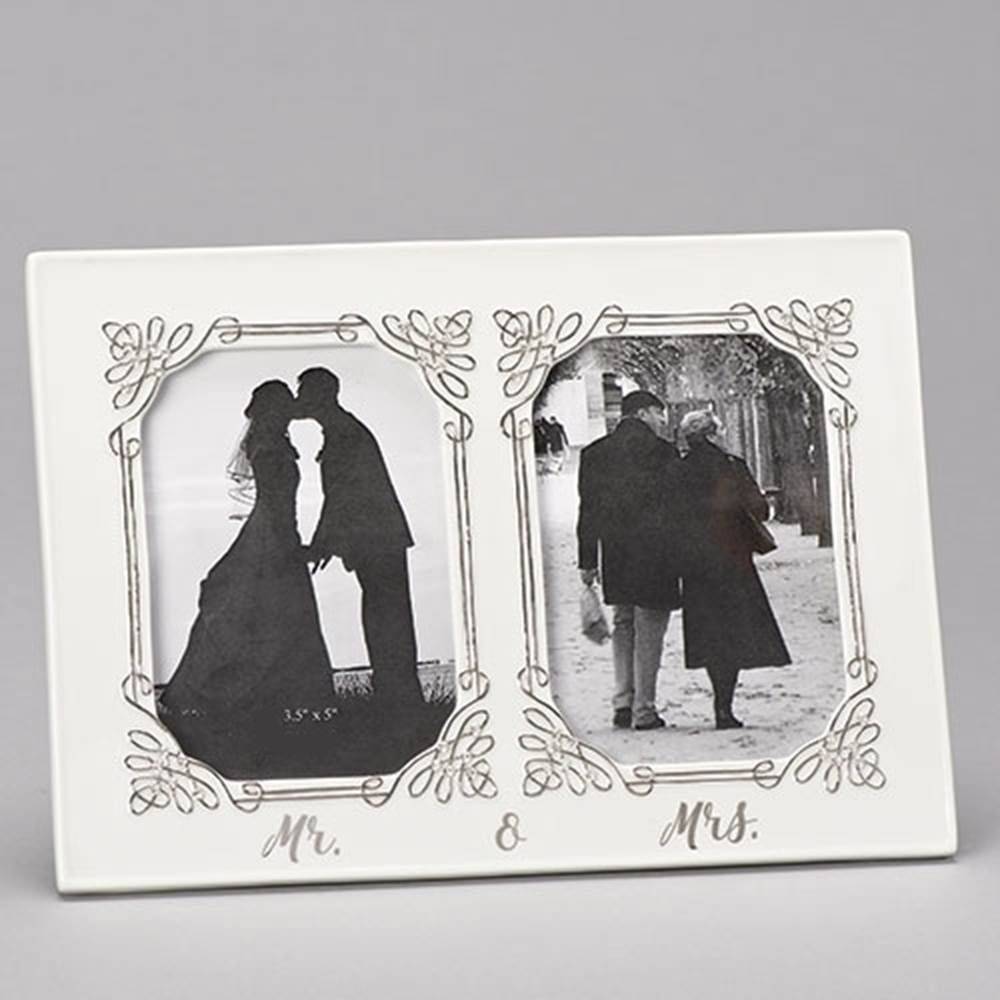 7" tall Mr & Mrs Wedding Frame