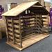 72" Large Scale Wooden Stable for outdoor nativity scenes or indoor nativity sets