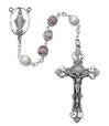 Amethyst and Pearl 7mm Rosary