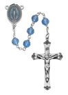 Blue Crystal Bead 7mm Rosary