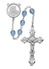 Blue Glass 7mm Rosary