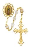 Crystal Our Lady of Guadalupe 7mm Rosary