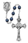 Dark Blue Metallic 7mm Rosary