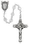 Tin Cut Crystal 7mm Bead Rosary
