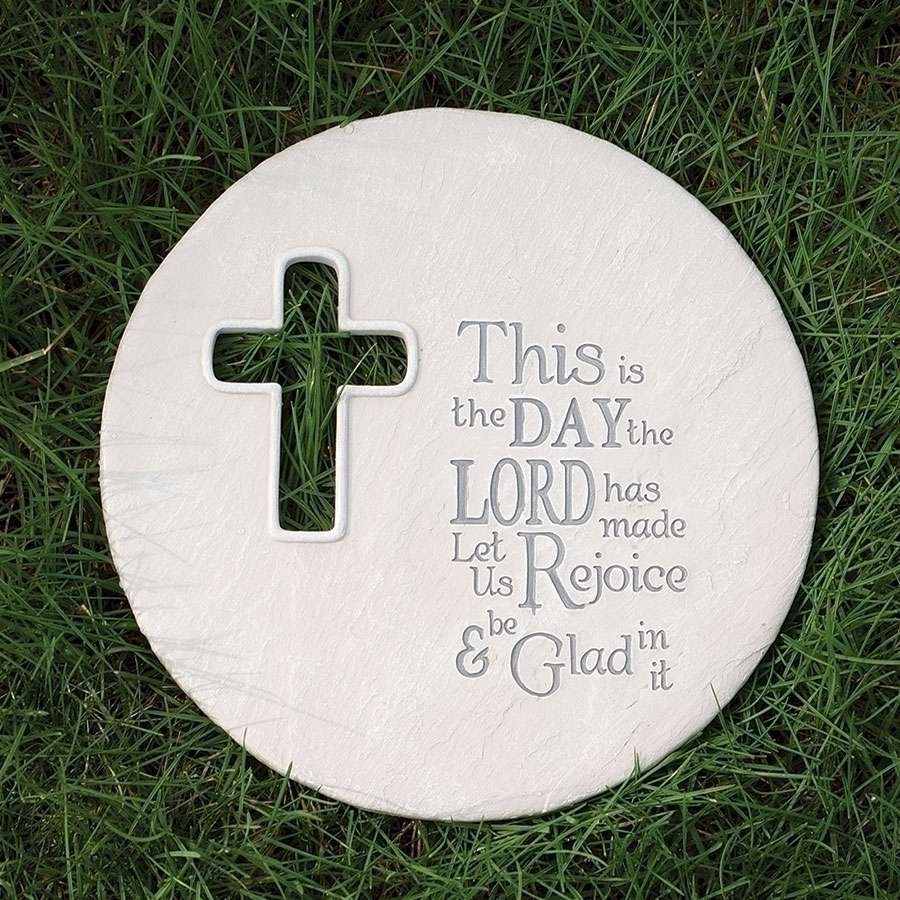 8.75" This Is The Day Garden Stone or Plaque